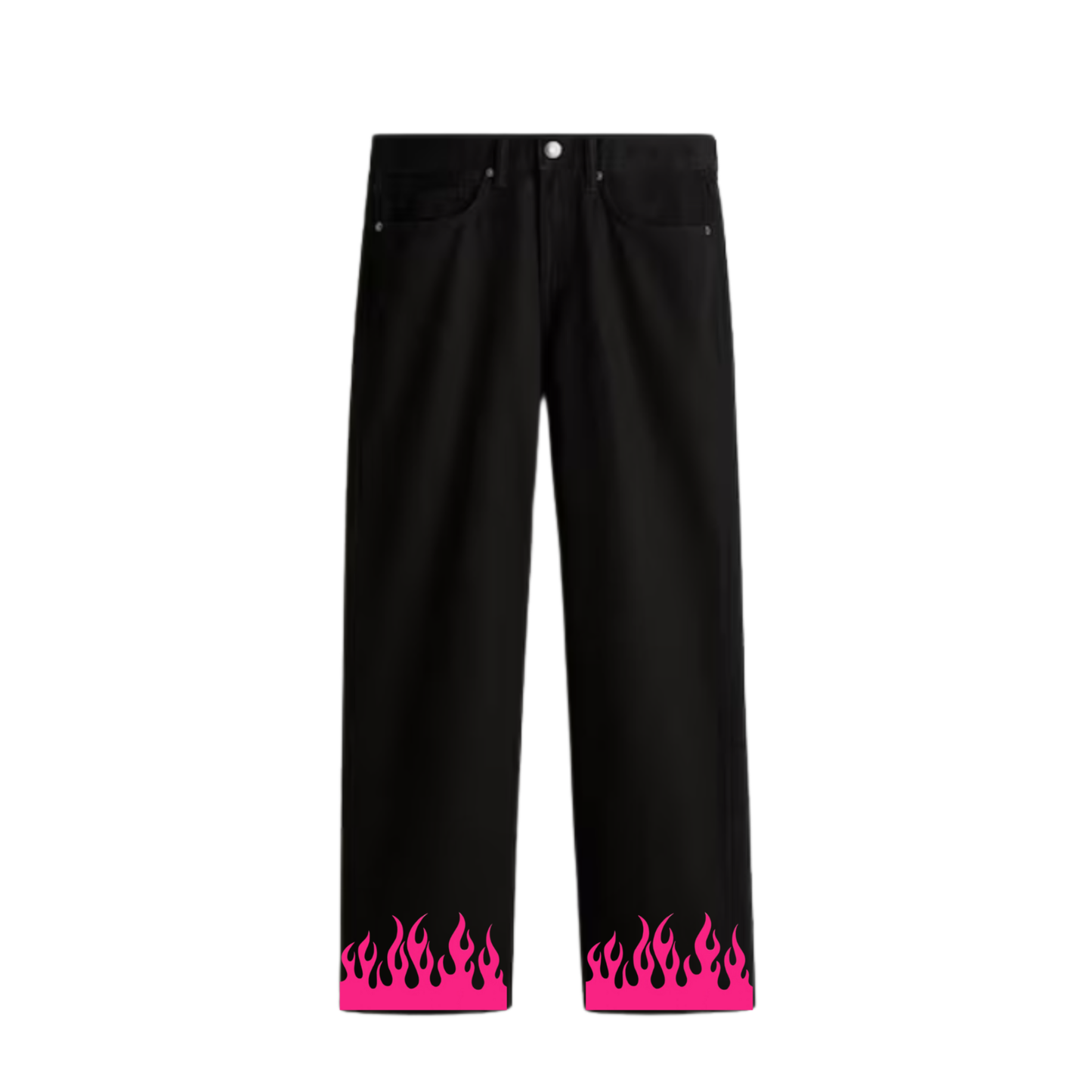 Black Baggy Fit Streetwear Jeans