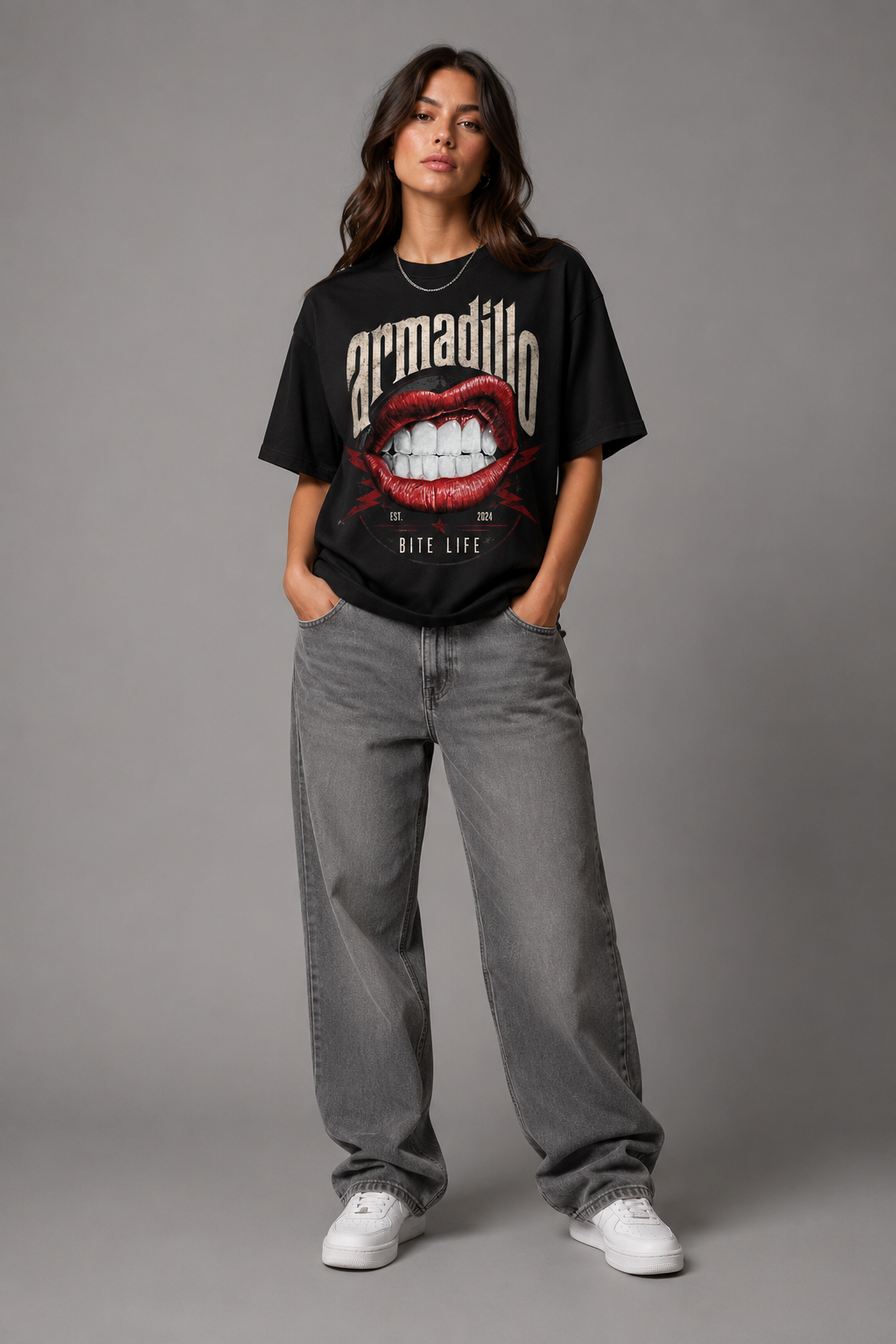 Armadillo Toxic Glam Oversized Tshirt