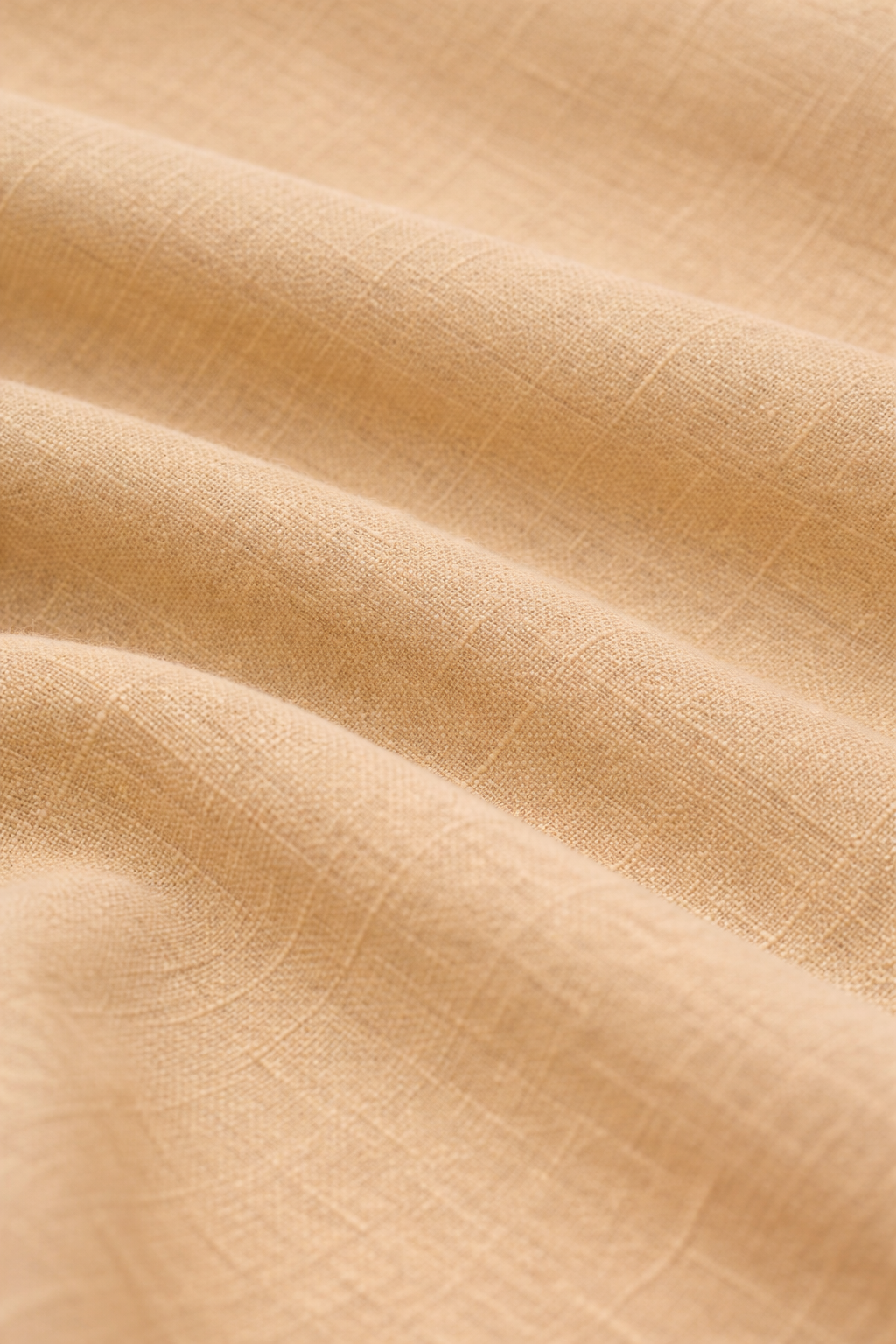 Solid Beige Cotton Kurta