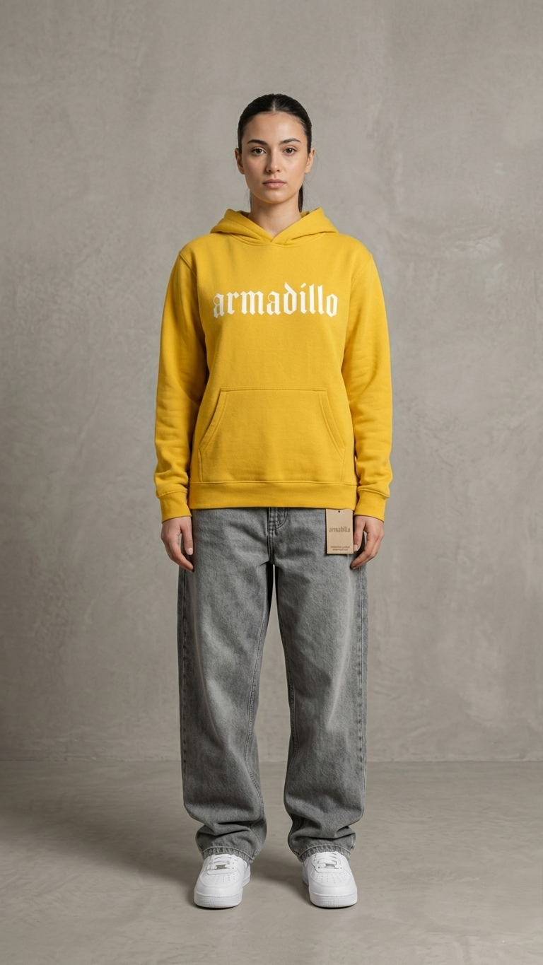 Armadillo printed Oversized Hoodie
