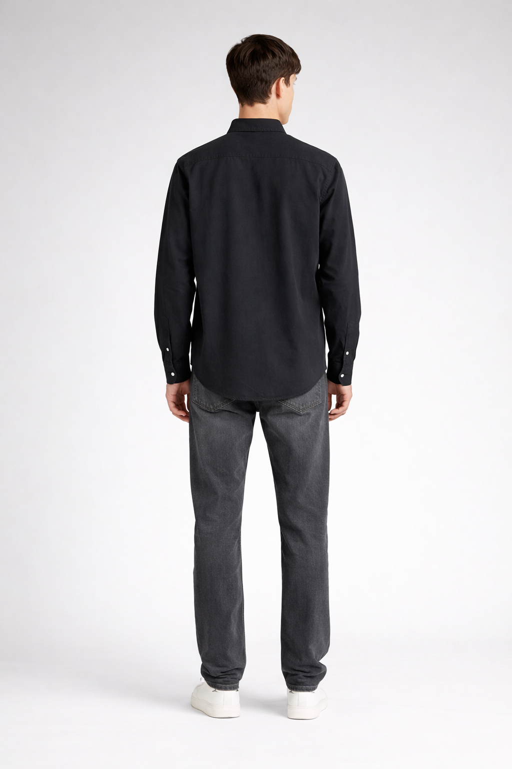 Black Regular Fit Solid Shirt