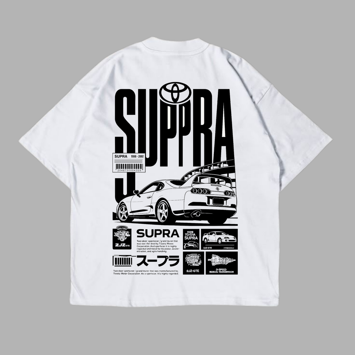 Supra street wear Oversized Tshirt