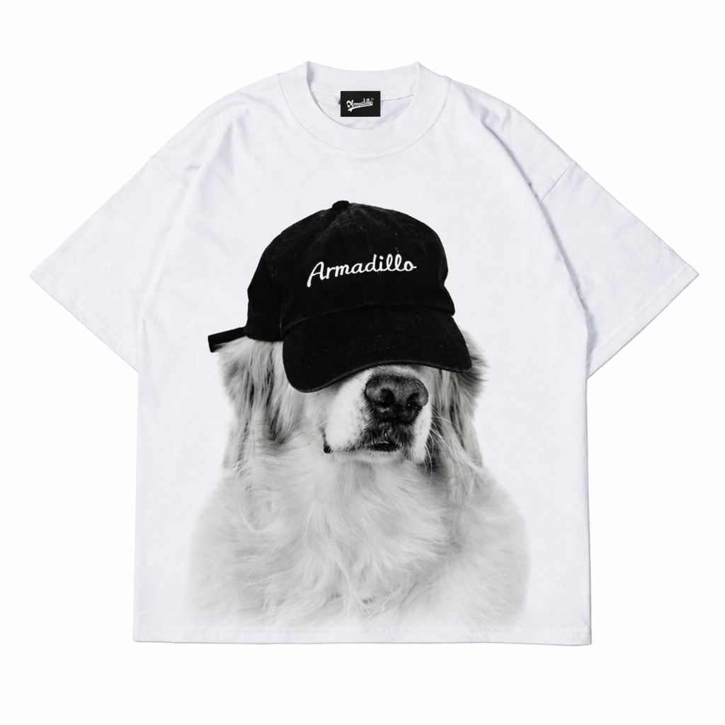 Armadillo Dog Printed Oversized Tshirt