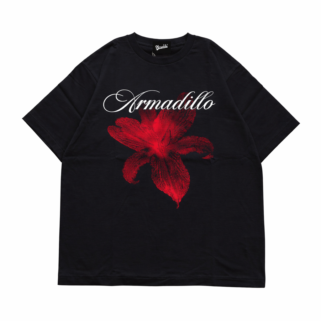 Graphic Printed Black Oversized Tshirt