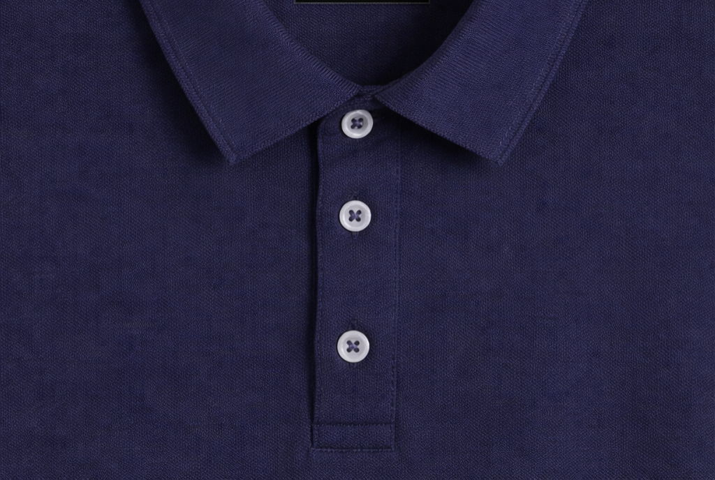 Solid Navy Blue Polo Tshirt