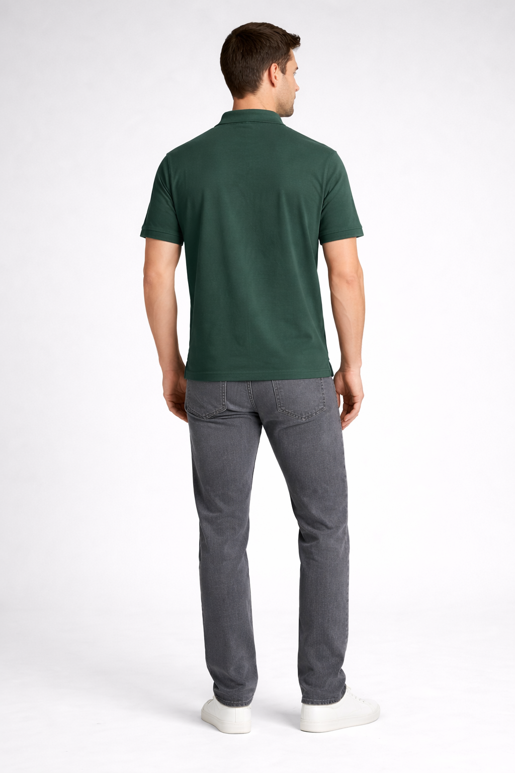 Solid Green Polo Tshirt