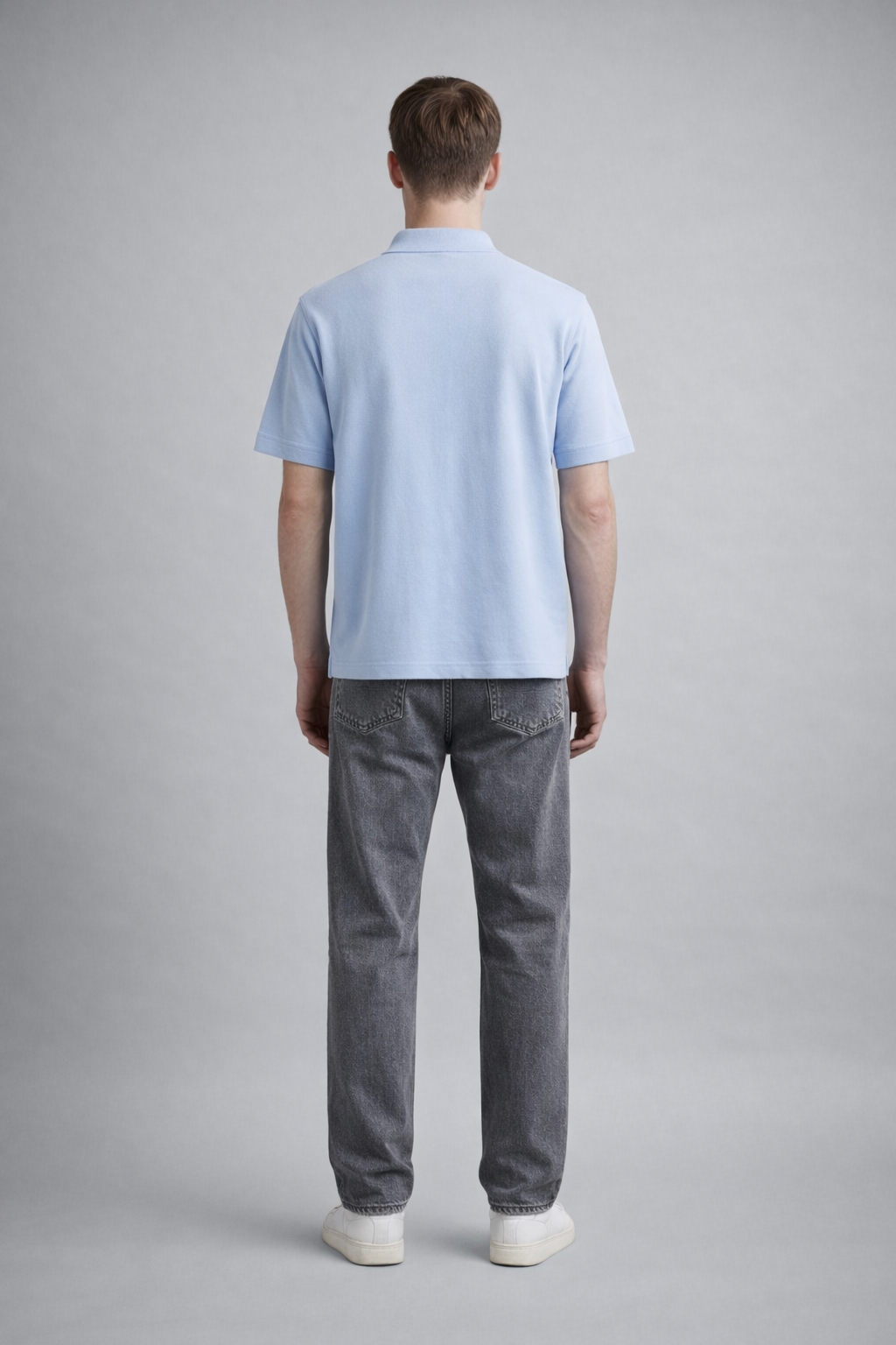 Solid Sky Blue Polo Tshirt