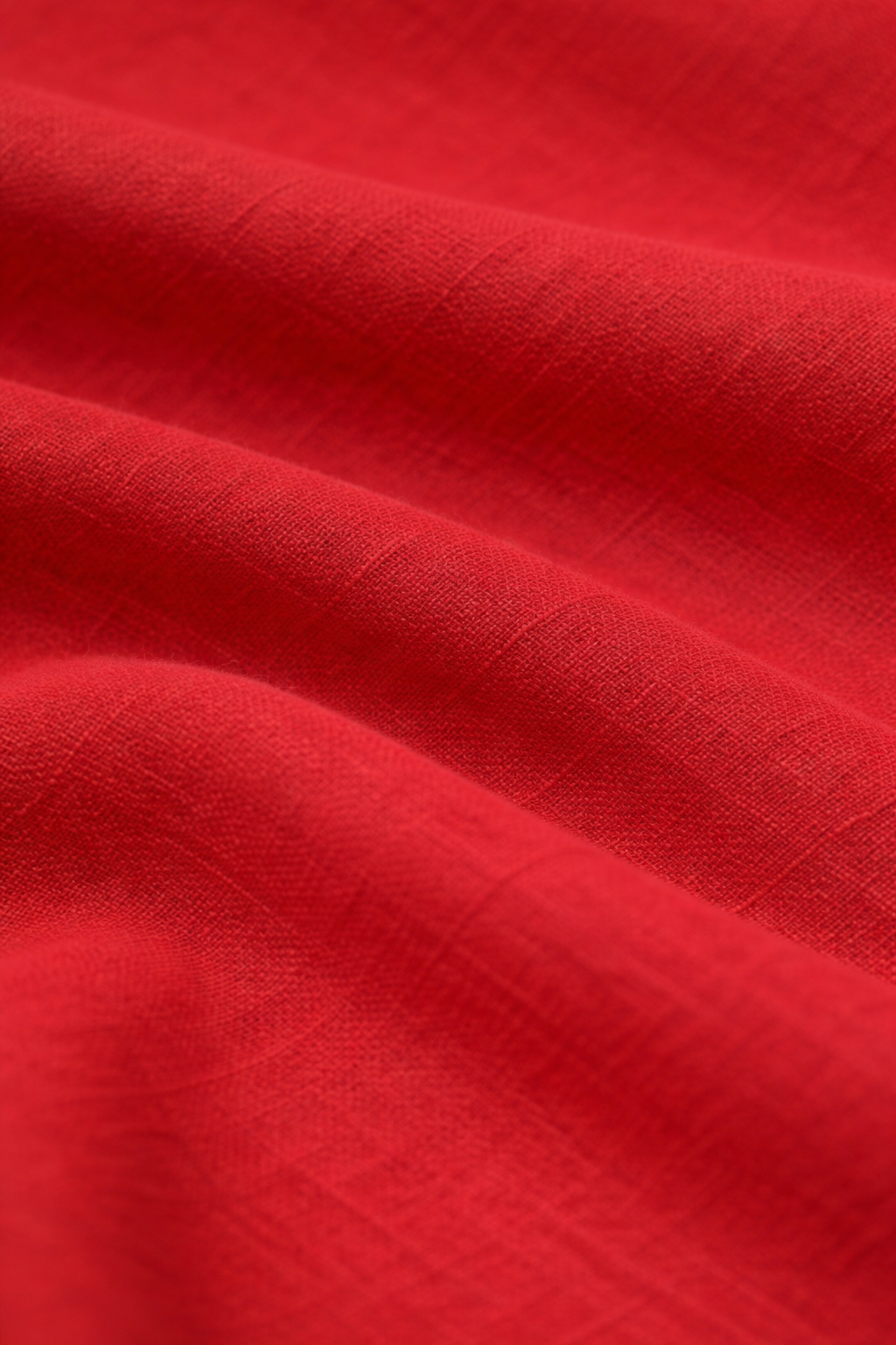 Solid Red Cotton Kurta