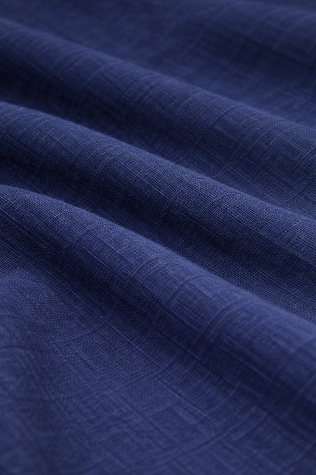Solid Navy Blue Cotton Kurta