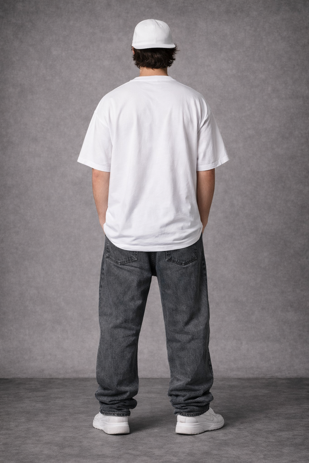 White Vintage Oversized Tshirt