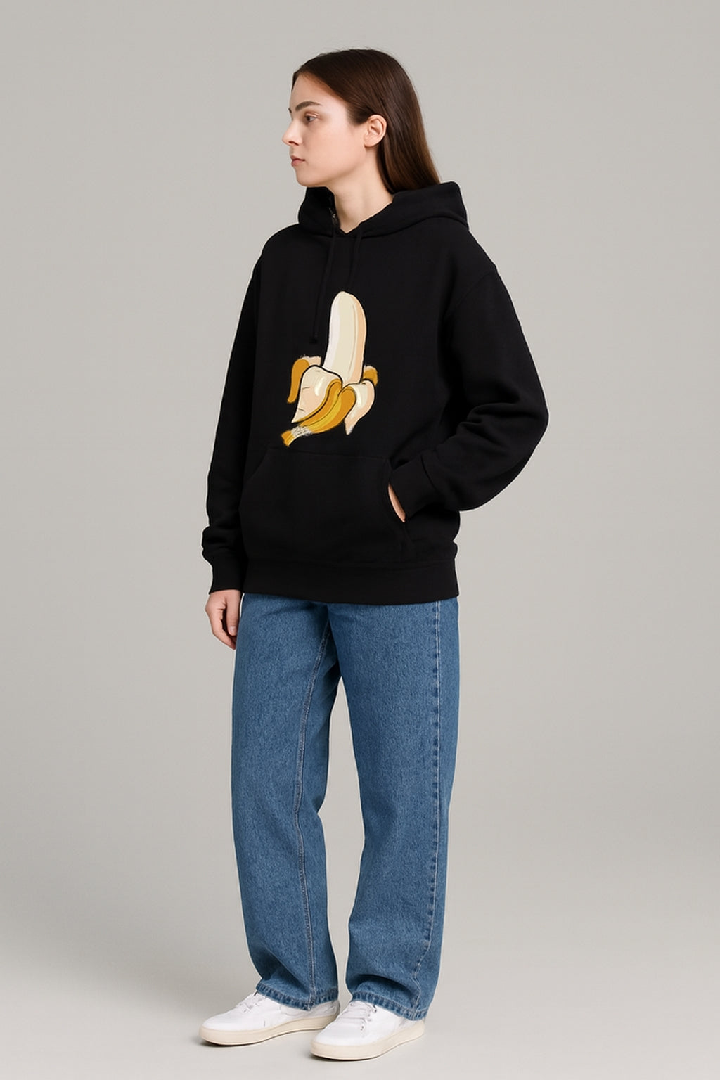 Banana Oversized Basic Hoodie