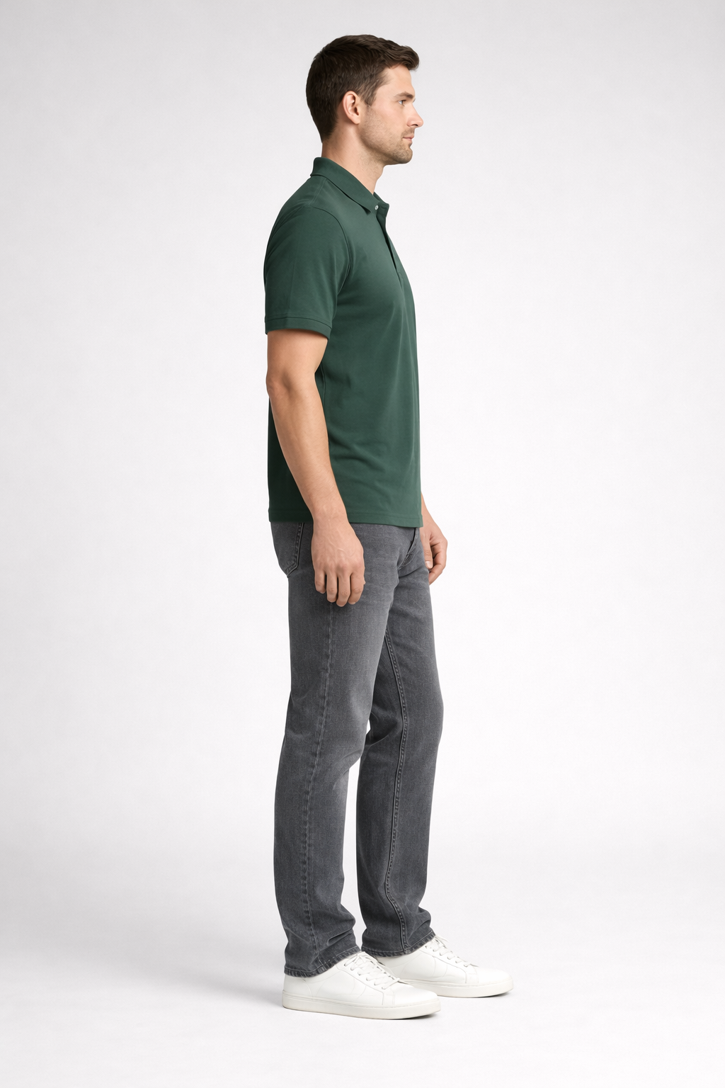 Solid Green Polo Tshirt