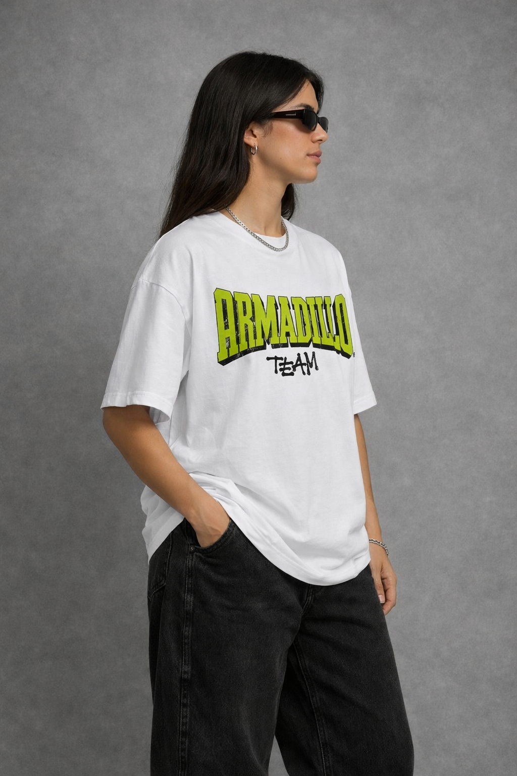 Armadillo Team Printed Oversized Tshirt