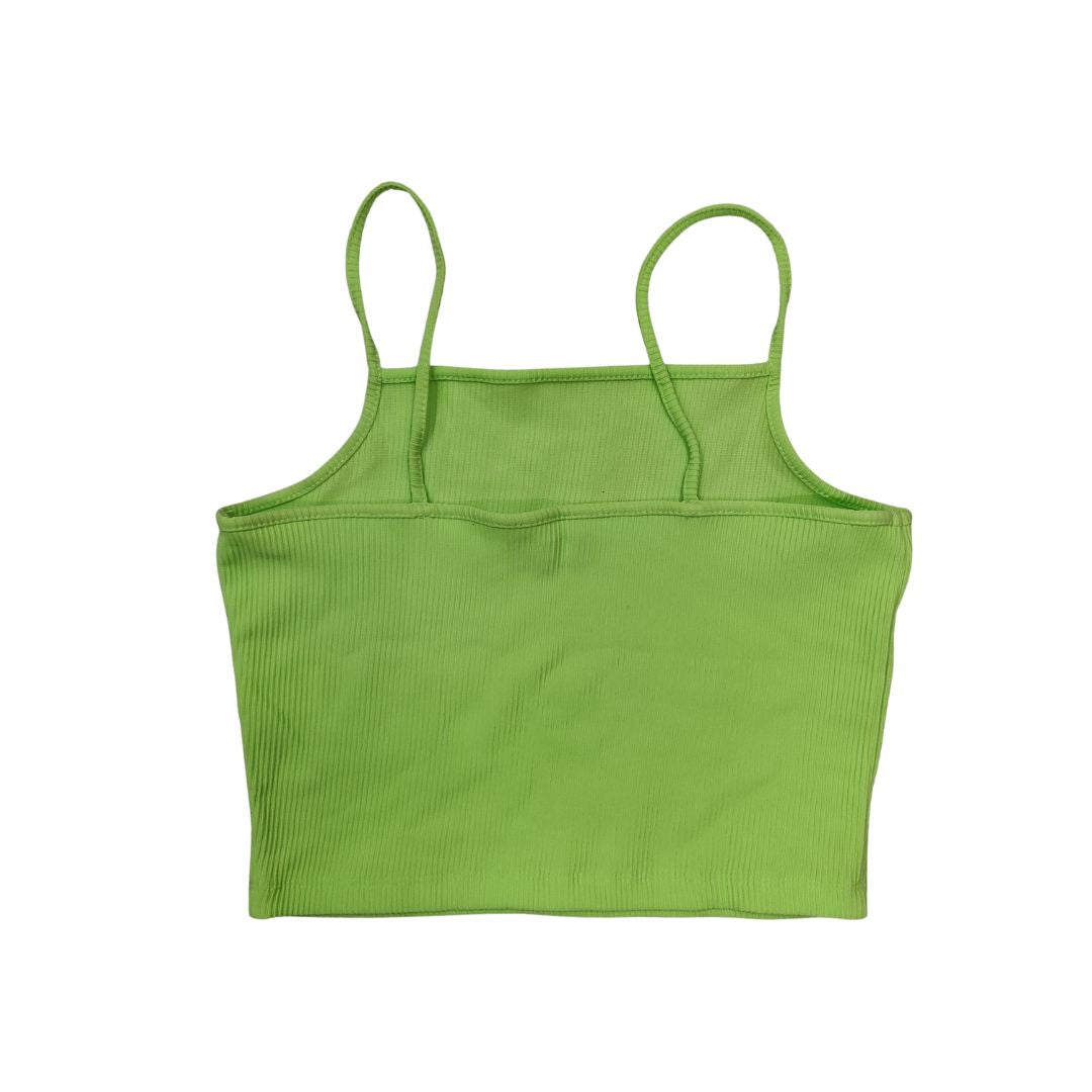 Green Fitted Crop Top