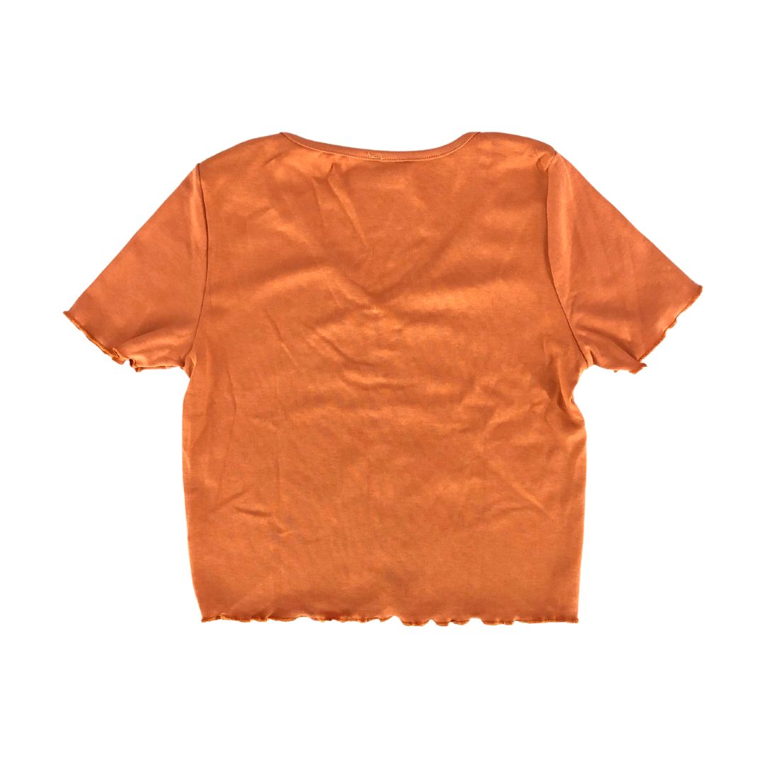 Orange Halfsleeve Top