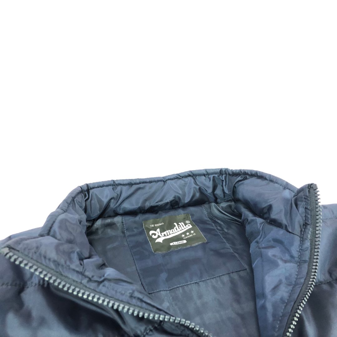 Men Blue Puff Jacket